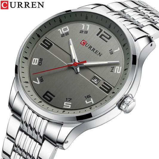 Top Luxury Brand CURREN Men Fashion Casual Business Watches Men's Quartz Clock Male stainless steel Strap Wrist Watch Relogio