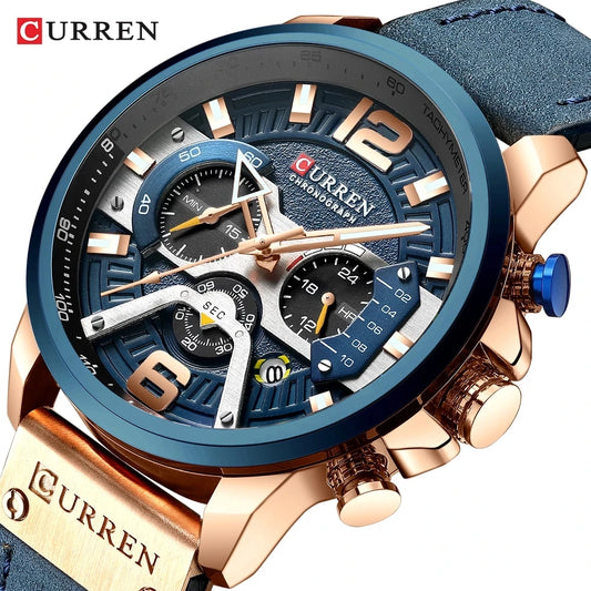 Top Brand Luxury CURREN Chronograph Mens Watches Waterproof Sport Quartz Watch Men Clock Man Wristwatch Famous Relogio Masculino