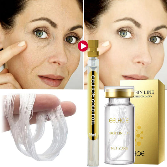 Instant Lifting Collagen Protein Thread Set Wrinkle Removal Facial Filler Absorbable V Face Thread Silk Firming Anti-aging Care