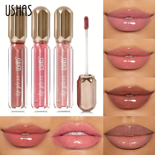 6 Color Mirror Pearl Lip Gloss Waterproof Long Lasting Moisturizing Lipstick
